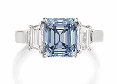 2.11 carat Fancy Intense Blue VVS1 diamond