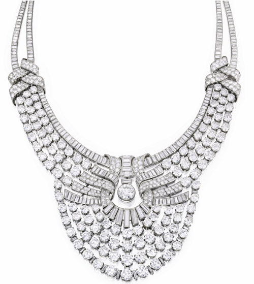 217 carat Van Cleef & Arpels diamond necklace