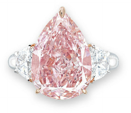 7.53 carat Fancy Intense Pink VS2 diamond