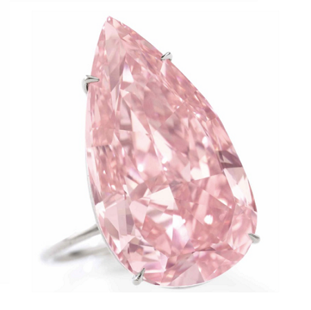 The 15.38 carat Fancy Vivid Pink ‘Unique Pink’ diamond